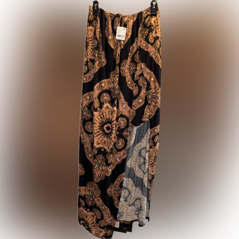 NWT Free People Bohemian Paisley Maxi Skirt